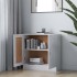 Armario de libros contrachapada blanco brillo 82,5x30,5x80