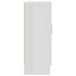 Armario de libros contrachapada blanco brillo 82,5x30,5x80