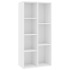 Estantería librería madera contrachapada blanco 50x25x106