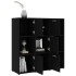 Estantería de madera contrachapada negro 90x30x90