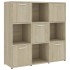 Estantería madera contrachapada color roble Sonoma 90x30x90