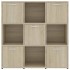 Estantería madera contrachapada color roble Sonoma 90x30x90