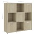 Estantería madera contrachapada color roble Sonoma 90x30x90