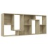 Estantería madera contrachapada color roble Sonoma 67x24x161