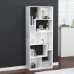 Estantería librería madera contrachapada blanco 67x24x161 cm