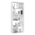 Estantería librería madera contrachapada blanco 67x24x161