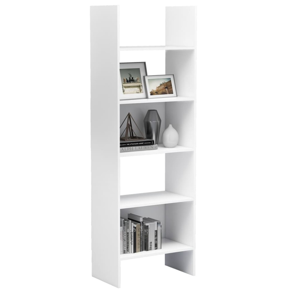 Estantería librería madera contrachapada blanco 60x35x180