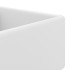Lavabo cuadrado rebosadero cerámica blanco mate 41x41