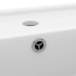 Lavabo cuadrado rebosadero cerámica blanco mate 41x41