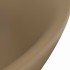 Lavabo lujoso con rebosadero cerámica crema mate 58,5x39