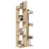 Estantería de madera de ingeniería roble Sonoma 48x25,5x140