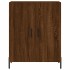Aparador alto madera contrachapada marrón roble 69,5x34x180