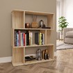 Estantería madera contrachapada color roble Sonoma 80x24x96 cm