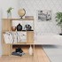 Estantería madera contrachapada color roble Sonoma 80x24x96