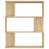 Estantería madera contrachapada color roble Sonoma 80x24x96
