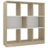 Estantería madera contrachapada blanco y roble 97,5x29,5x100