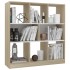 Estantería madera contrachapada blanco y roble 97,5x29,5x100