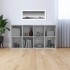 Estantería/Aparador madera contrachapada gris 66x30x130