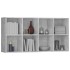 Estantería/Aparador madera contrachapada gris 66x30x130