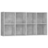 Estantería/Aparador madera contrachapada gris 66x30x130