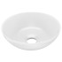 Lavabo de cuarto de baño redondo cerámica blanco