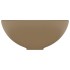 Lavabo de lujo redondo cerámica crema mate 32,5x14