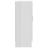 Vitrina de madera contrachapada blanco brillo 82,5x30,5x80