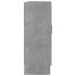 Vitrina de madera contrachapada gris hormigón 82,5x30,5x80