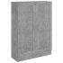 Armario de libros contrachapada gris hormigón 82,5x30,5x11