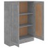 Armario de libros contrachapada gris hormigón 82,5x30,5x11