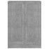Armario de libros contrachapada gris hormigón 82,5x30,5x11