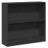 Estantería de madera contrachapada negro 80x24x75