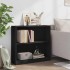 Estantería de madera contrachapada negro 80x24x75