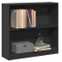Estantería de madera contrachapada negro 80x24x75