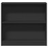 Estantería de madera contrachapada negro 80x24x75