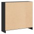 Estantería de madera contrachapada negro 80x24x75