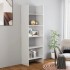 Estantería madera contrachapada blanco brillante 60x35x180