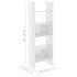 Estantería madera contrachapada blanco brillante 60x35x180