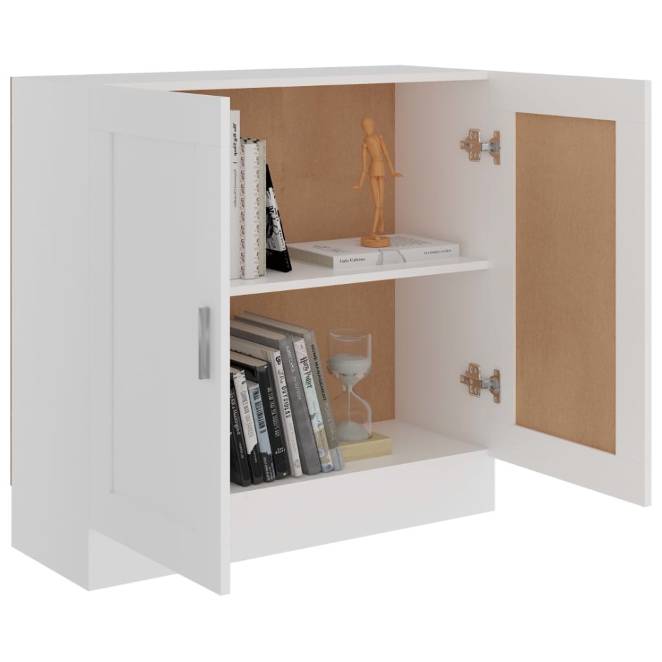 Estantería librería madera contrachapada blanco 82,5x30,5x80