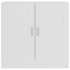Estantería librería madera contrachapada blanco 82,5x30,5x80