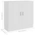 Estantería librería madera contrachapada blanco 82,5x30,5x80