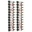 Botelleros de pared para 12 botellas hierro negro 2 unidades