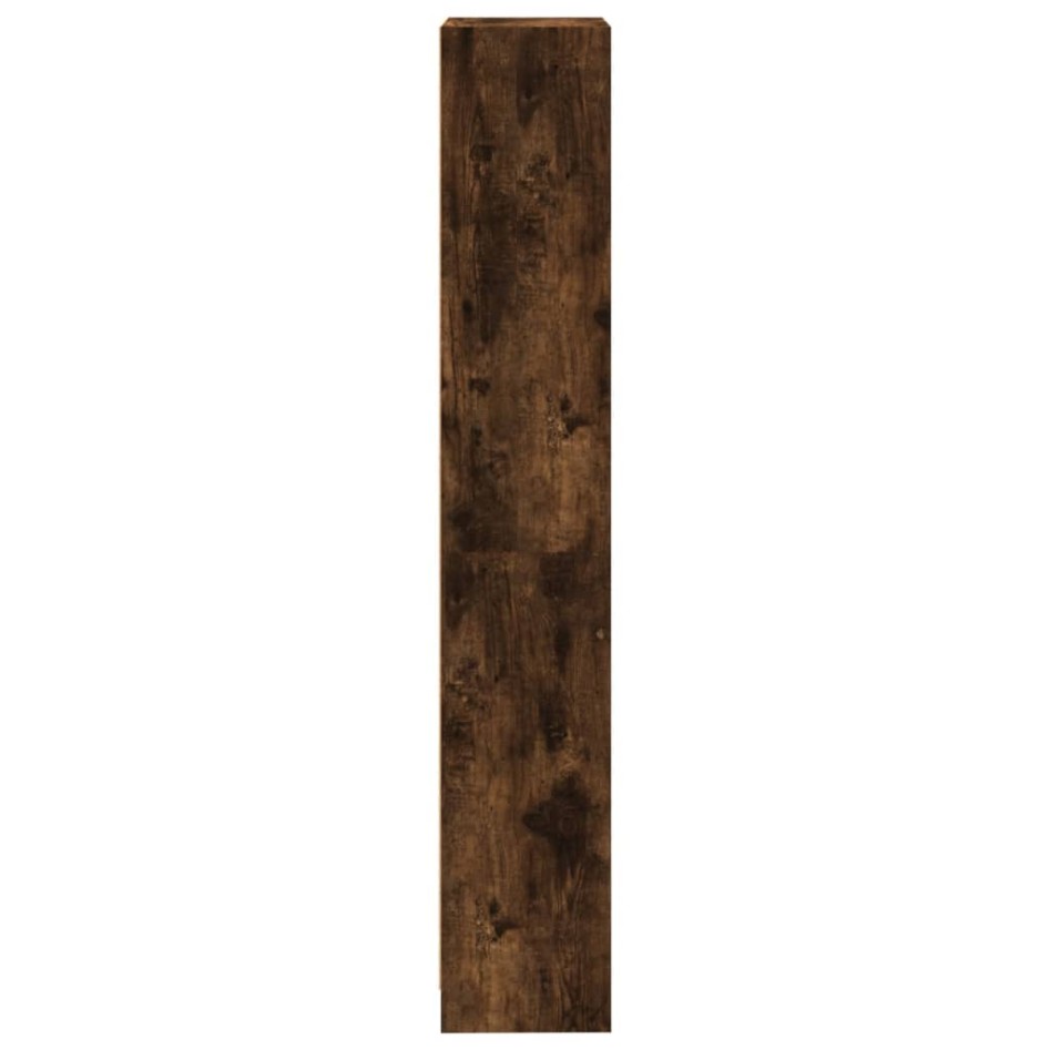 Estantería 4 niveles madera roble ahumado 40x24x143