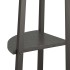 Estantería de esquina de 4 niveles negra 45,5x31,5x150
