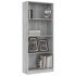 Estantería de 4 niveles contrachapada gris Sonoma 60x24x142