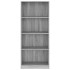 Estantería de 4 niveles contrachapada gris Sonoma 60x24x142
