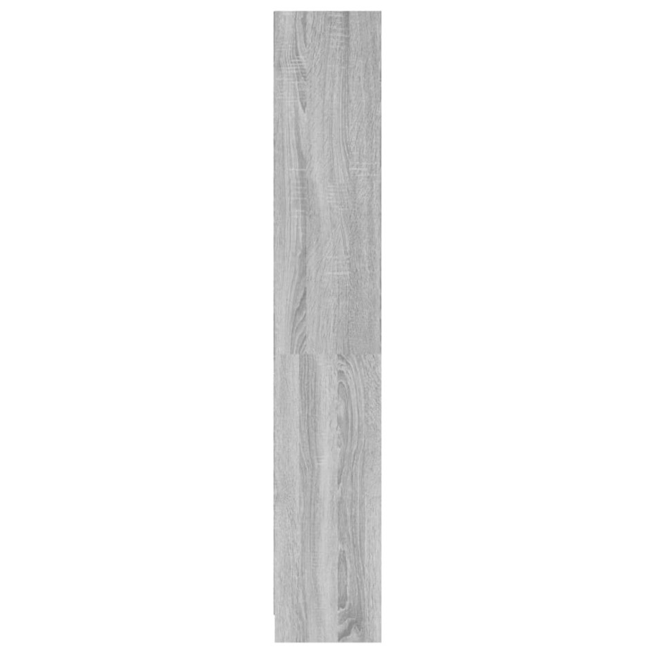 Estantería de 4 niveles contrachapada gris Sonoma 60x24x142