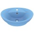 Lavabo lujoso con rebosadero cerámica azul claro 58,5x39