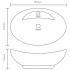 Lavabo lujoso con rebosadero cerámica azul claro 58,5x39