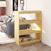 Estantería/divisor de espacios madera maciza pino 80x35x103 cm